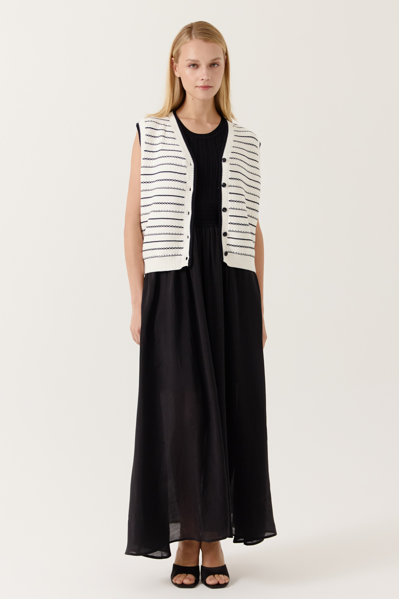 VESTIDO LARGO ALIRIS COLOR NEGRO 5